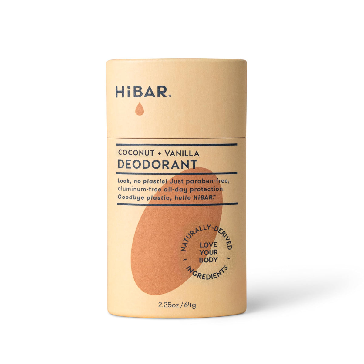 HiBAR Desodorante Coco y Vainilla en tubo, protección duradera y fresca.