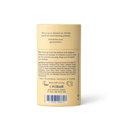 HiBAR Envase reciclable del desodorante, reduce residuos y es suave para la piel.