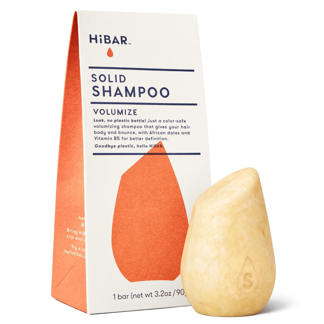 HIBAR Volumize barra de shampoo, aporta volumen al cabello fino.