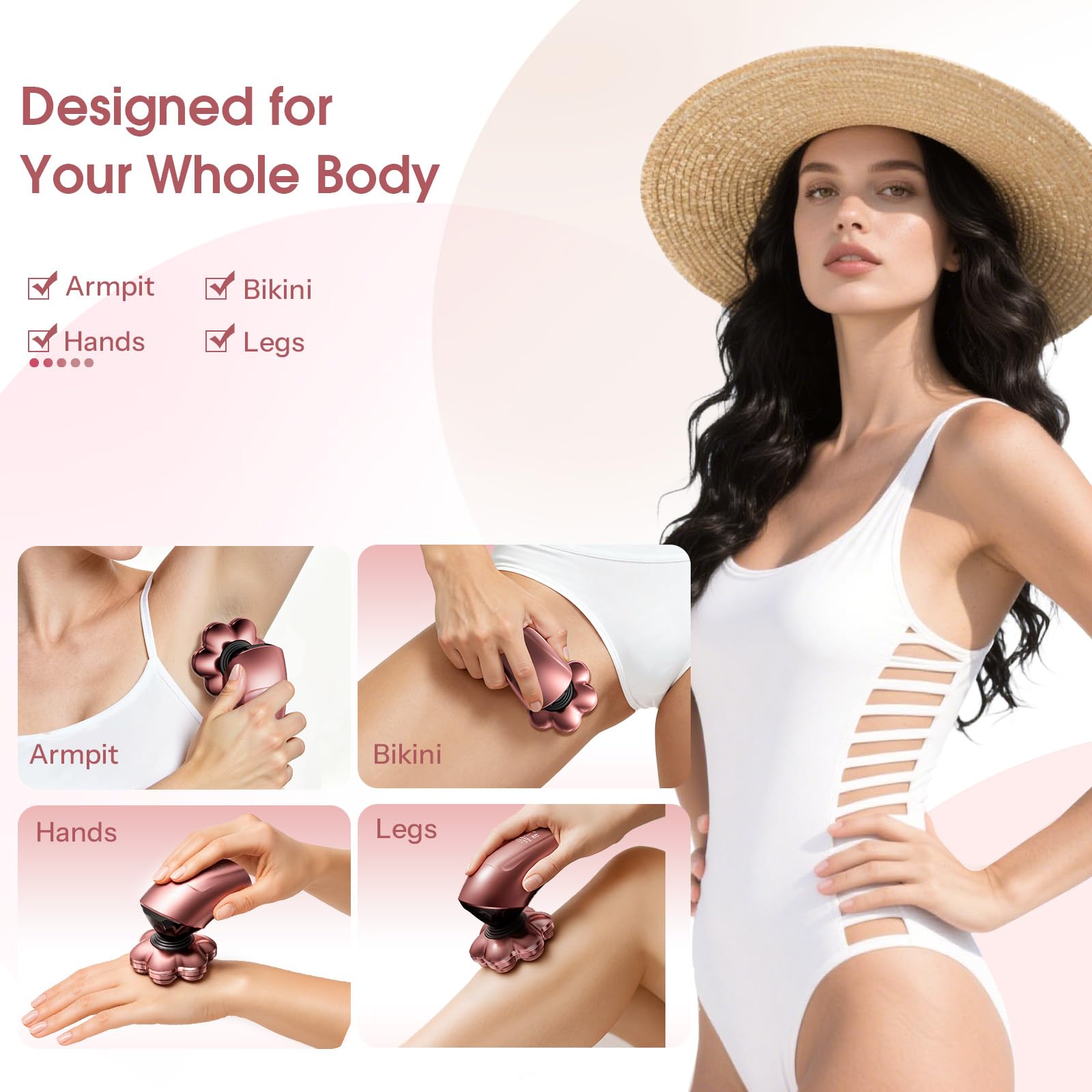 HiBig 5-in-1 hair trimmer attachment for precise leg and arm shaping