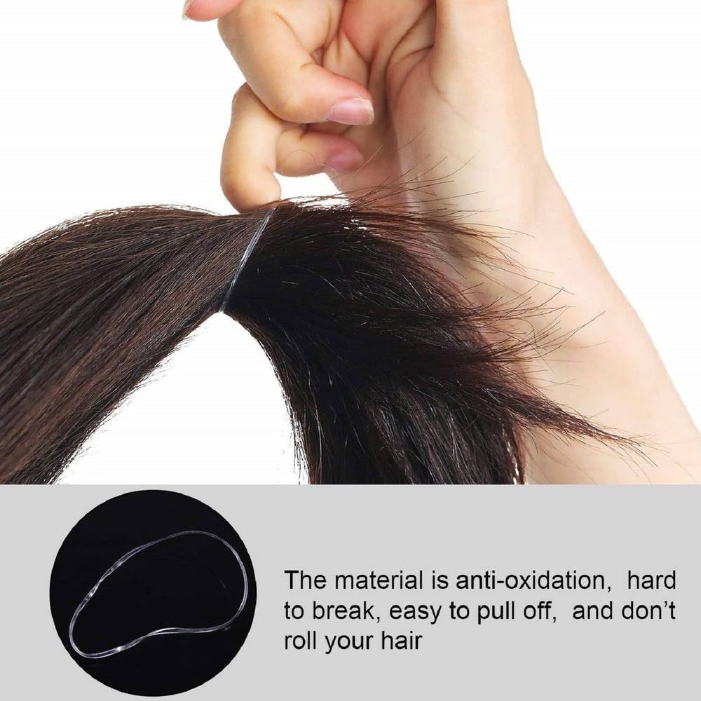 Hicarer clear bands for ponytails provide gentle, reliable hold.