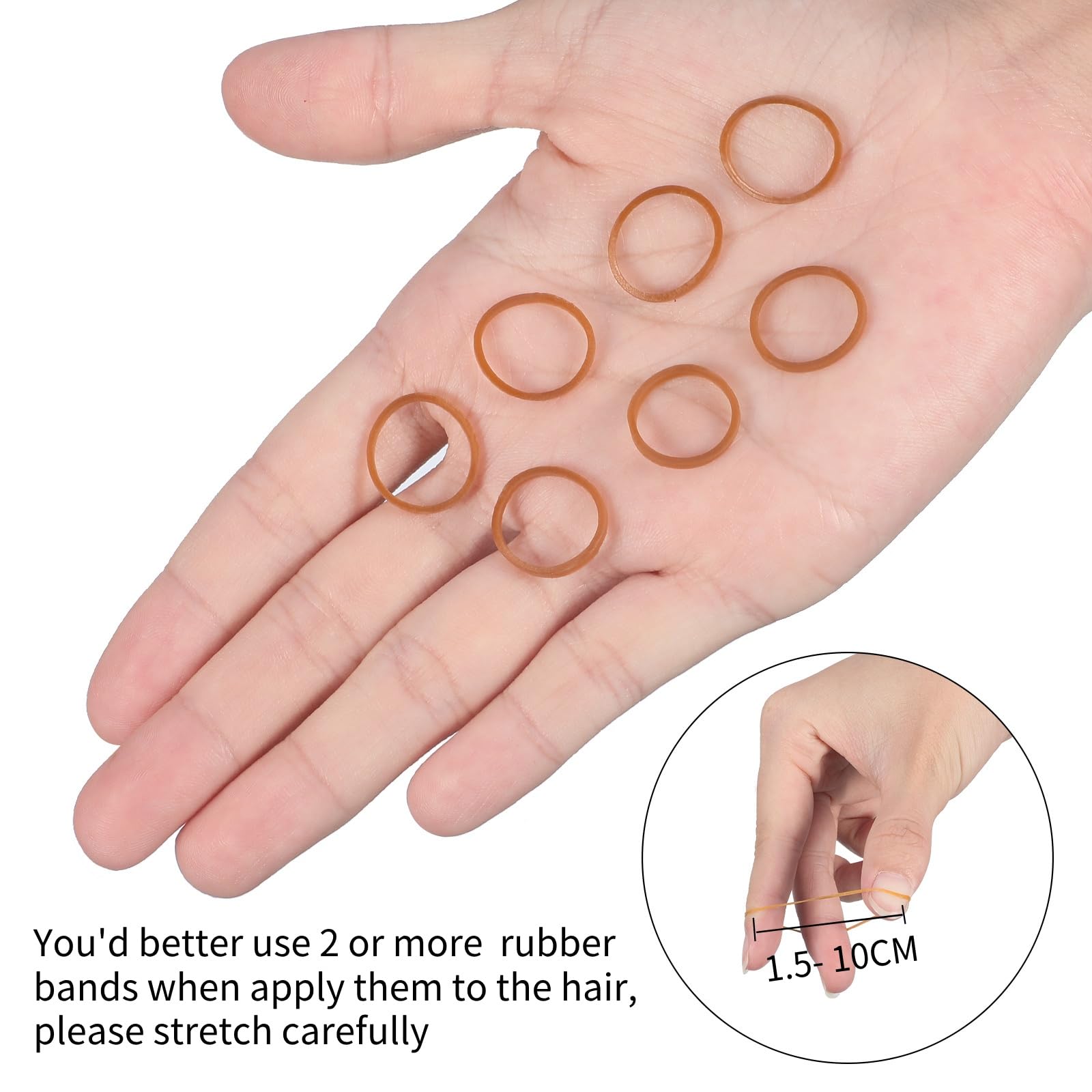 Hicarer mini bands for ponytail styling, convenient and lightweight