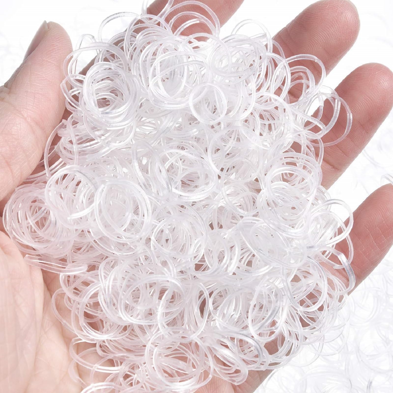 Hicarer mini clear bands for dreadlocks secure small styles neatly.