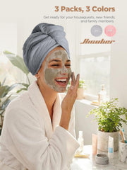 Turbante Hicober para cabello rizado con secado eficaz