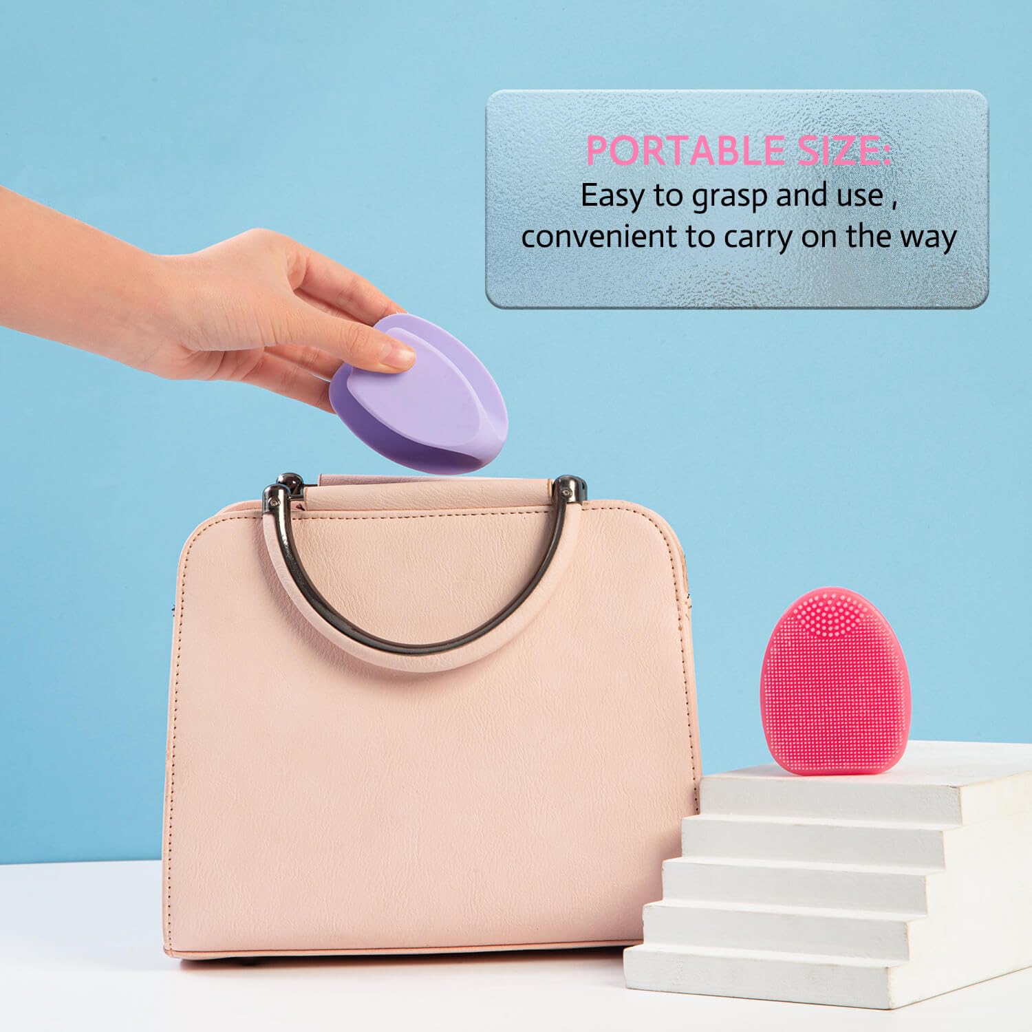 HIEERBUS face scrubber provides gentle massage for facial care.