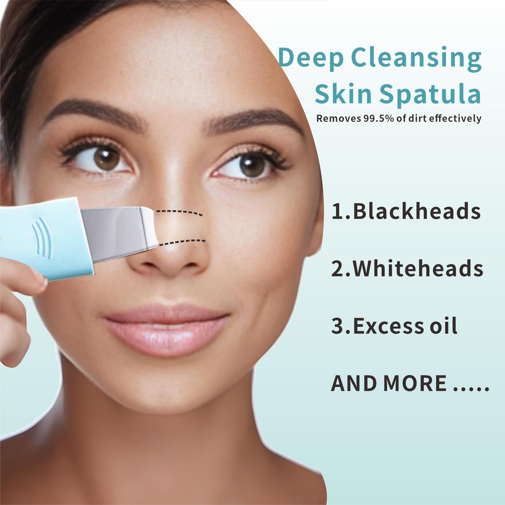HIEERBUS face scrubber spatula silicone provides gentle exfoliation for smooth skin