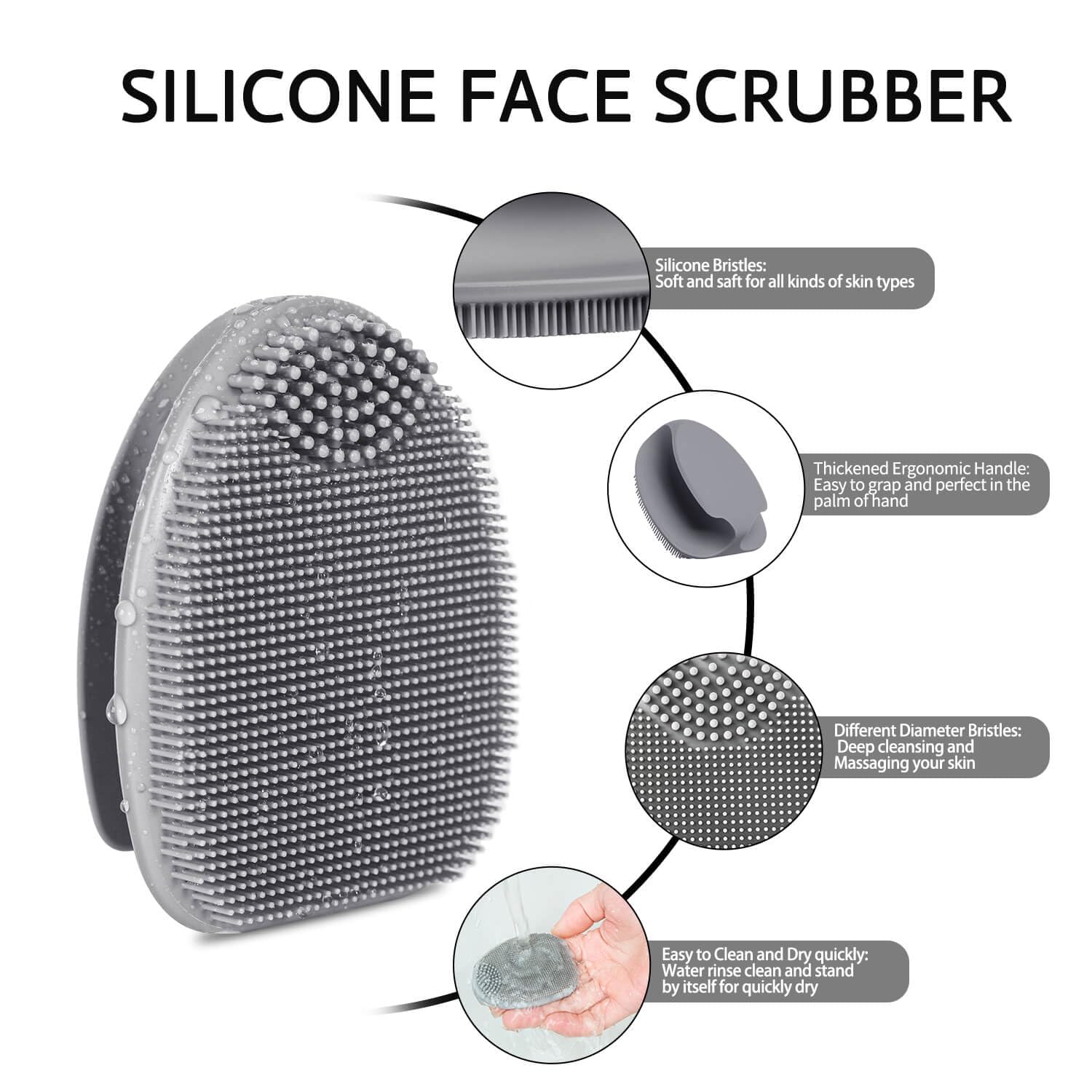 HIEERBUS hygienic food-grade silicone stays clean and durable