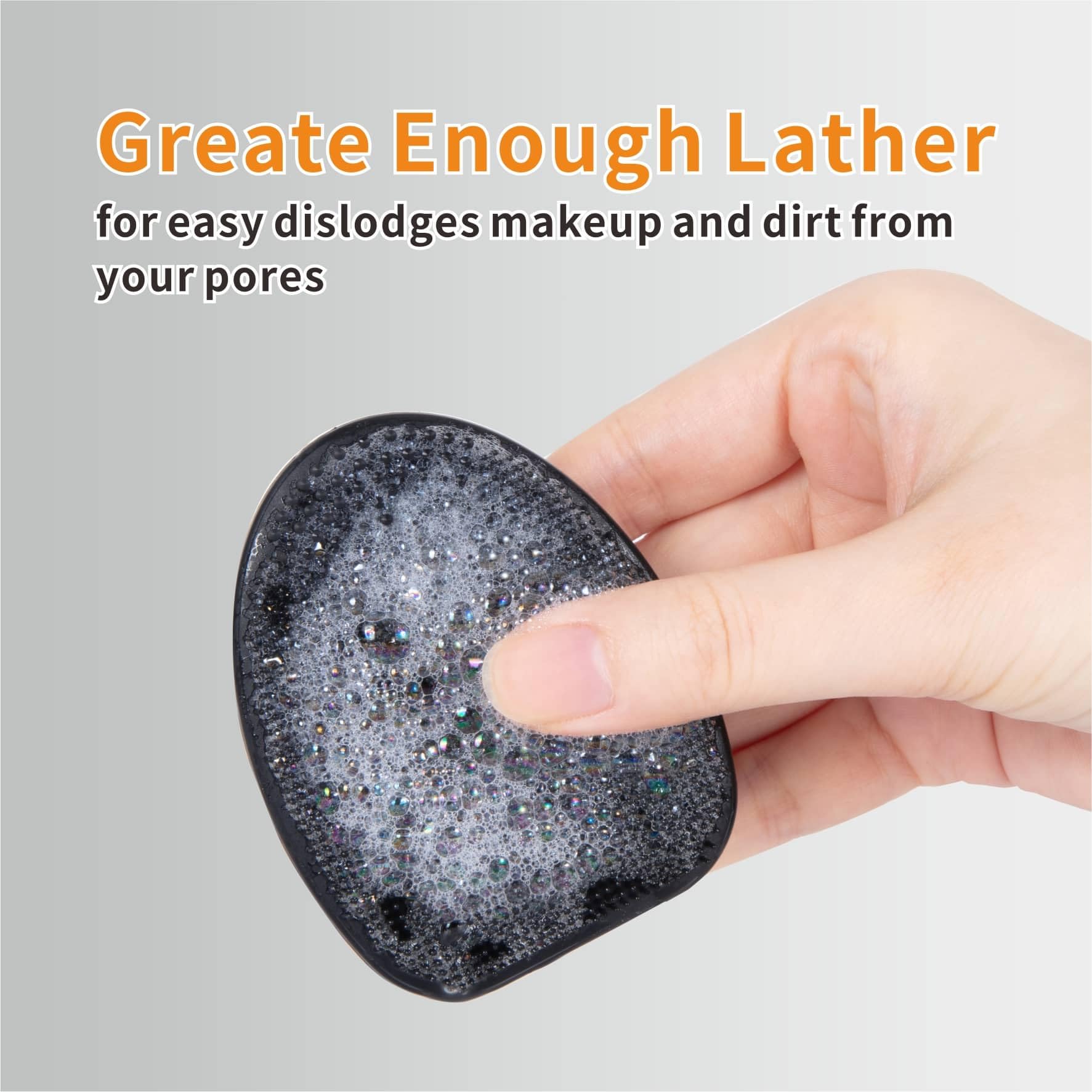 HIEERBUS non-slip grip keeps the scrubber secure during use.