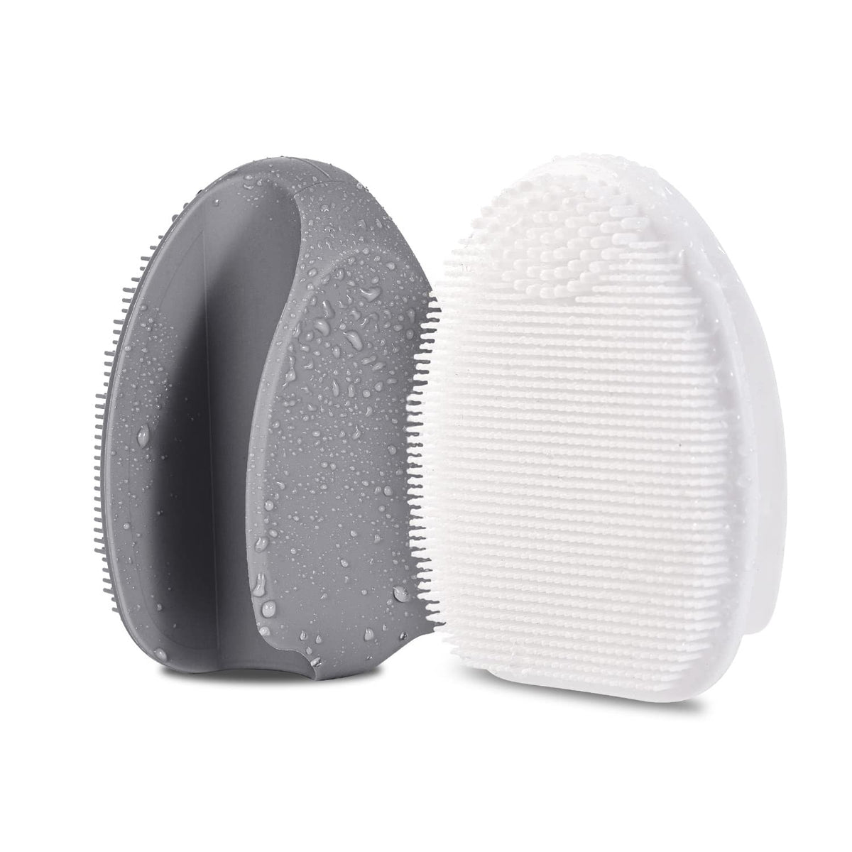 HIEERBUS silicone face scrubber two-pack for hygienic cleansing and gentle exfoliation