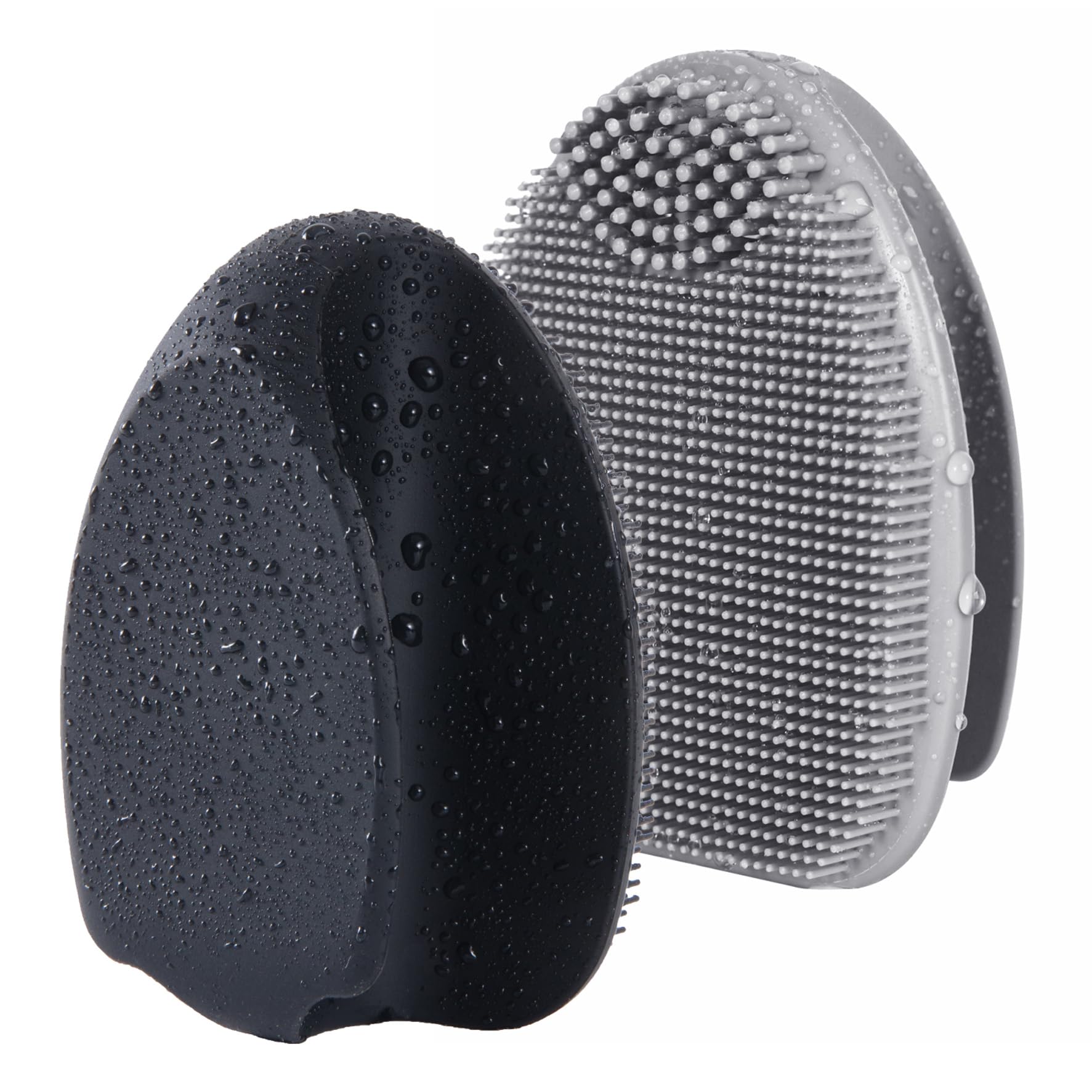 HIEERBUS soft silicone face scrubber close-up showing gentle, deep cleansing bristles.