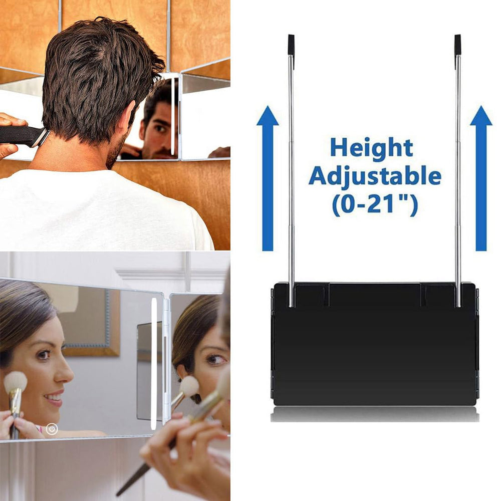 HIEEY Foldable travel mirror in compact design for on-the-go touch-ups