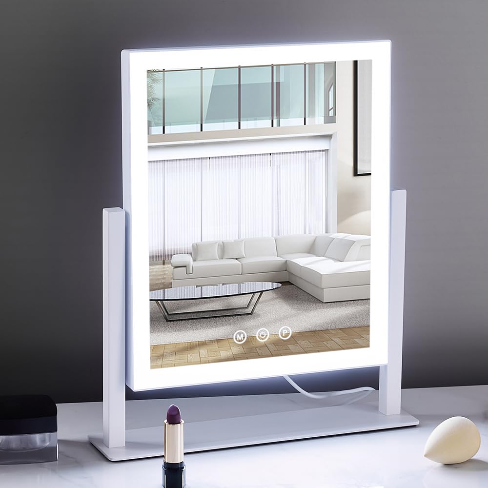 HIEEY white vanity mirror in gift box, ready to gift