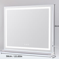 HIEEY 5x magnification mirror detail for precise brows and liner
