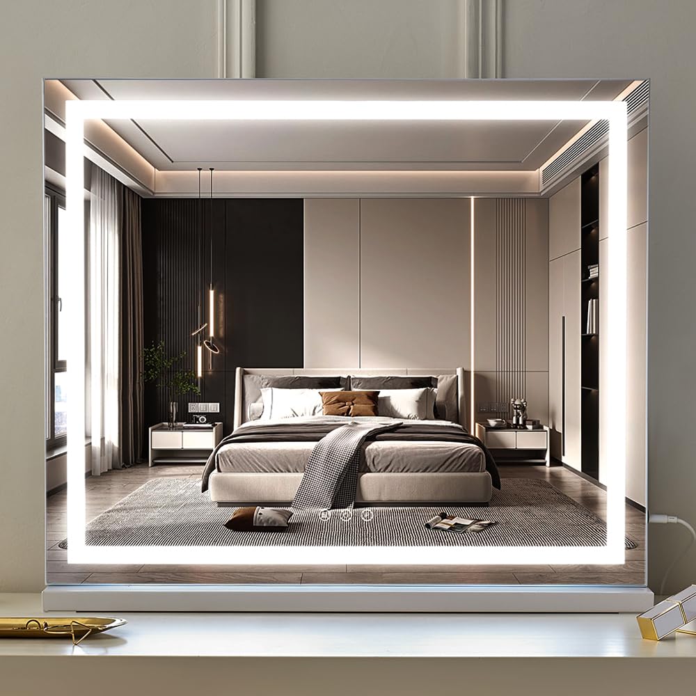 HIEEY mirror-ready for wall mount or table use with flexible setup
