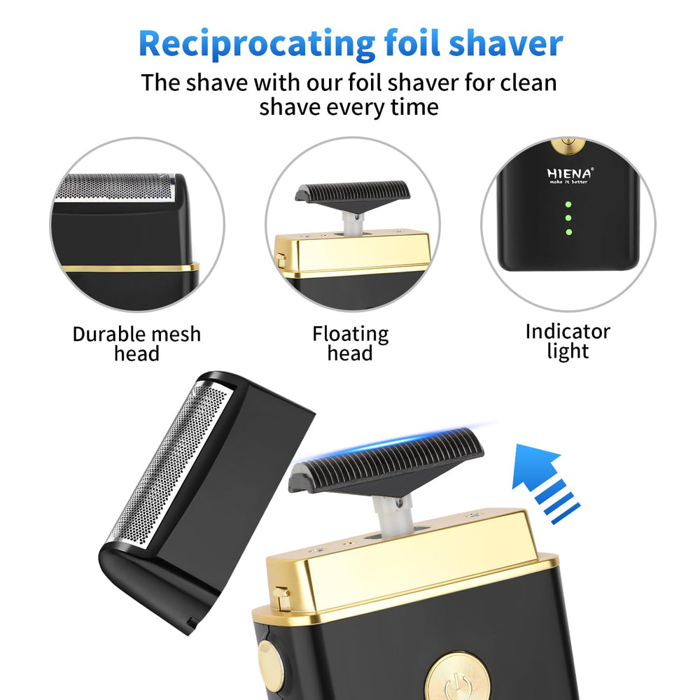 Hiena Pro black holdbag included for organized grooming on trips.