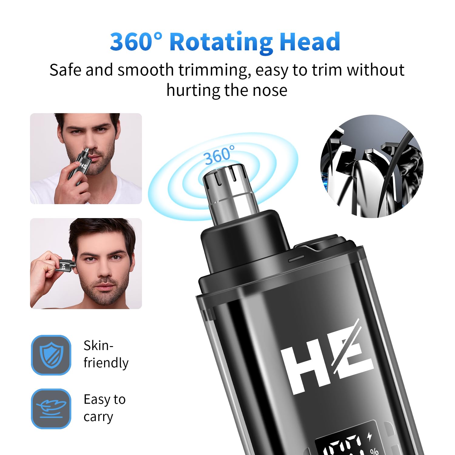 Hiena Pro ergonomic barber kit design reduces wrist fatigue during long sessions.