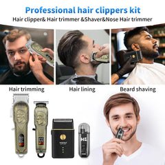 Hiena Pro foil shaver with protective cover delivers close shaves safely.