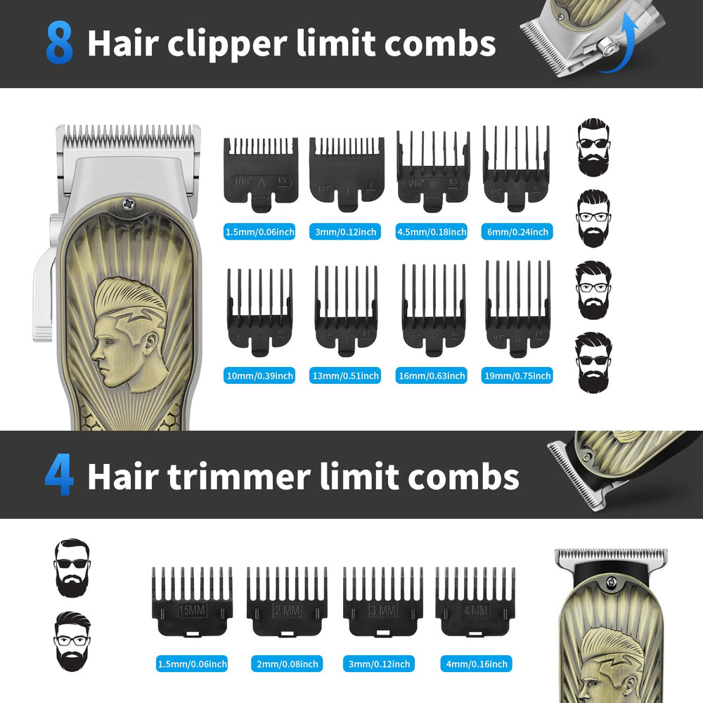 Hiena Pro LED display on clippers highlights battery life for precise trims.