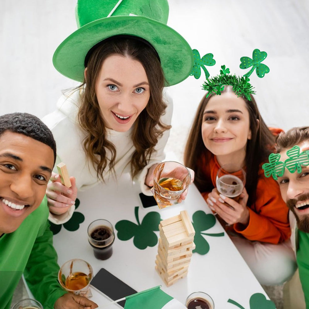 HIFANMM gift-ready shamrock headband brightens any celebration.