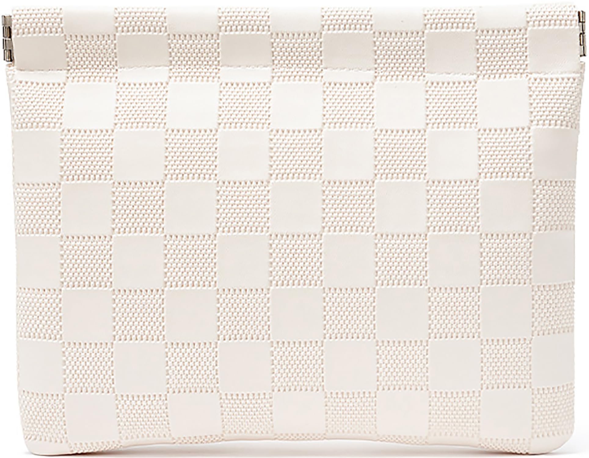 HIGH FIT leather pocket cosmetic bag fits purse essentials with lightweight, durable design.