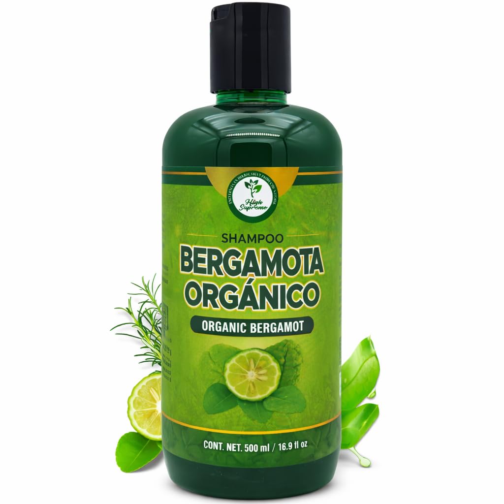 HIGH SUPREME Champú Bergamota: botella fresca para uso diario.
