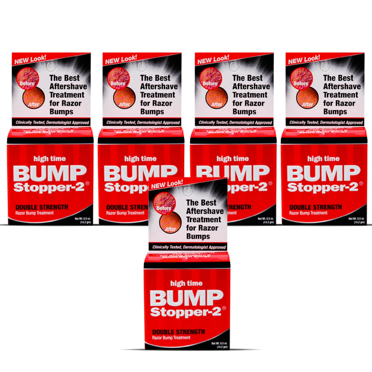 High Time Bump Stopper 2 bottle top view for post-shave care.