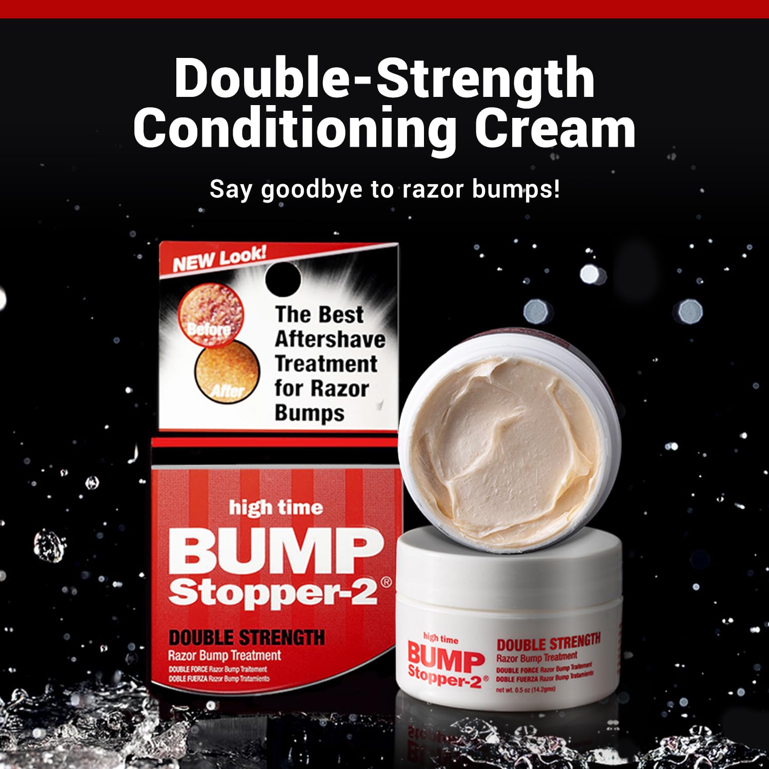 Packaging front view of High Time Bump Stopper 2 three-pack for travel