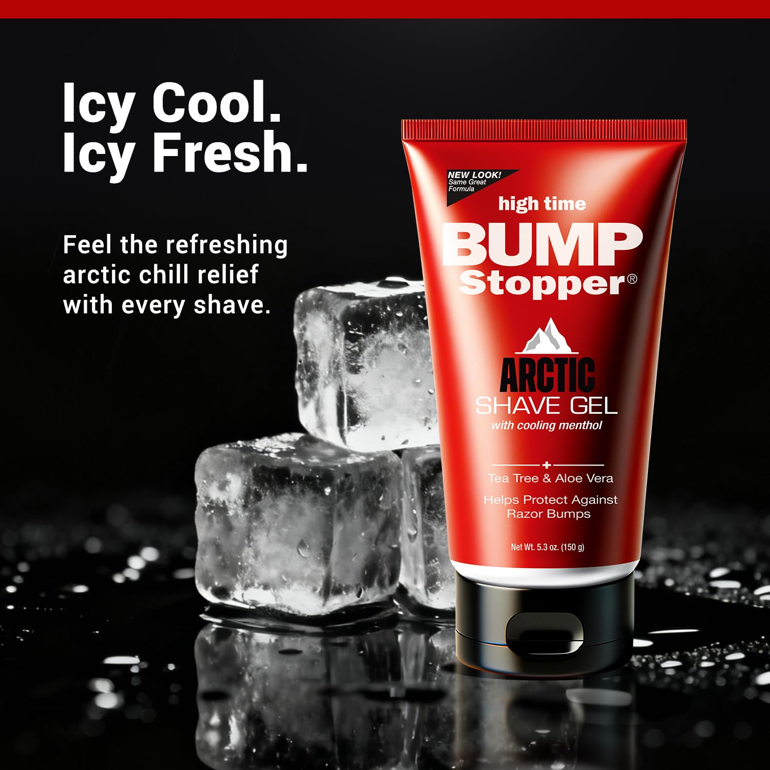 High Time Bump Stopper Arctic beard-softening formula shown for tough beards.