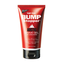 High Time Bump Stopper Arctic shaving gel packshot showing cooling formula for sensitive skin.