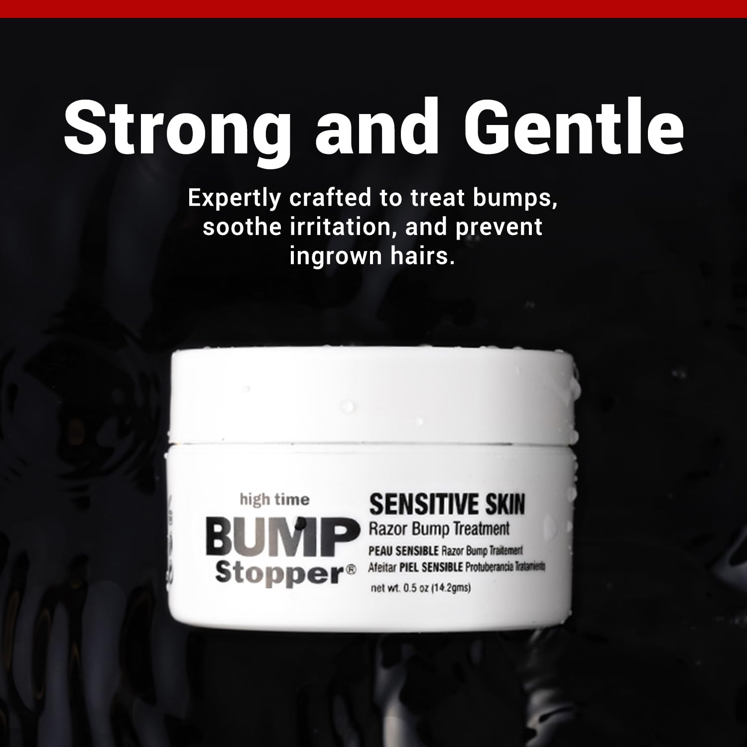 High Time Bump Stopper Sensitive application swirl for quick soothing application.