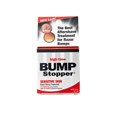 High Time Bump Stopper Sensitive cream jar ready for post-shave care.