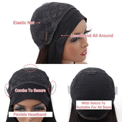 Higher adjustable straps and four combs ensure a secure fit.