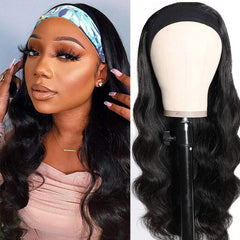 Higher headband wig with body wave 16-inch for easy glueless wear.