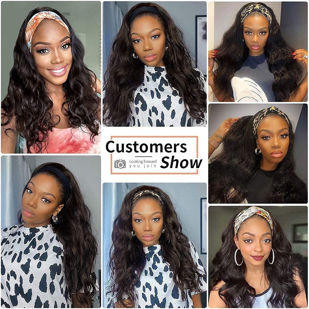 Higher packaging includes headband wig, lashes, cap, and overlays.