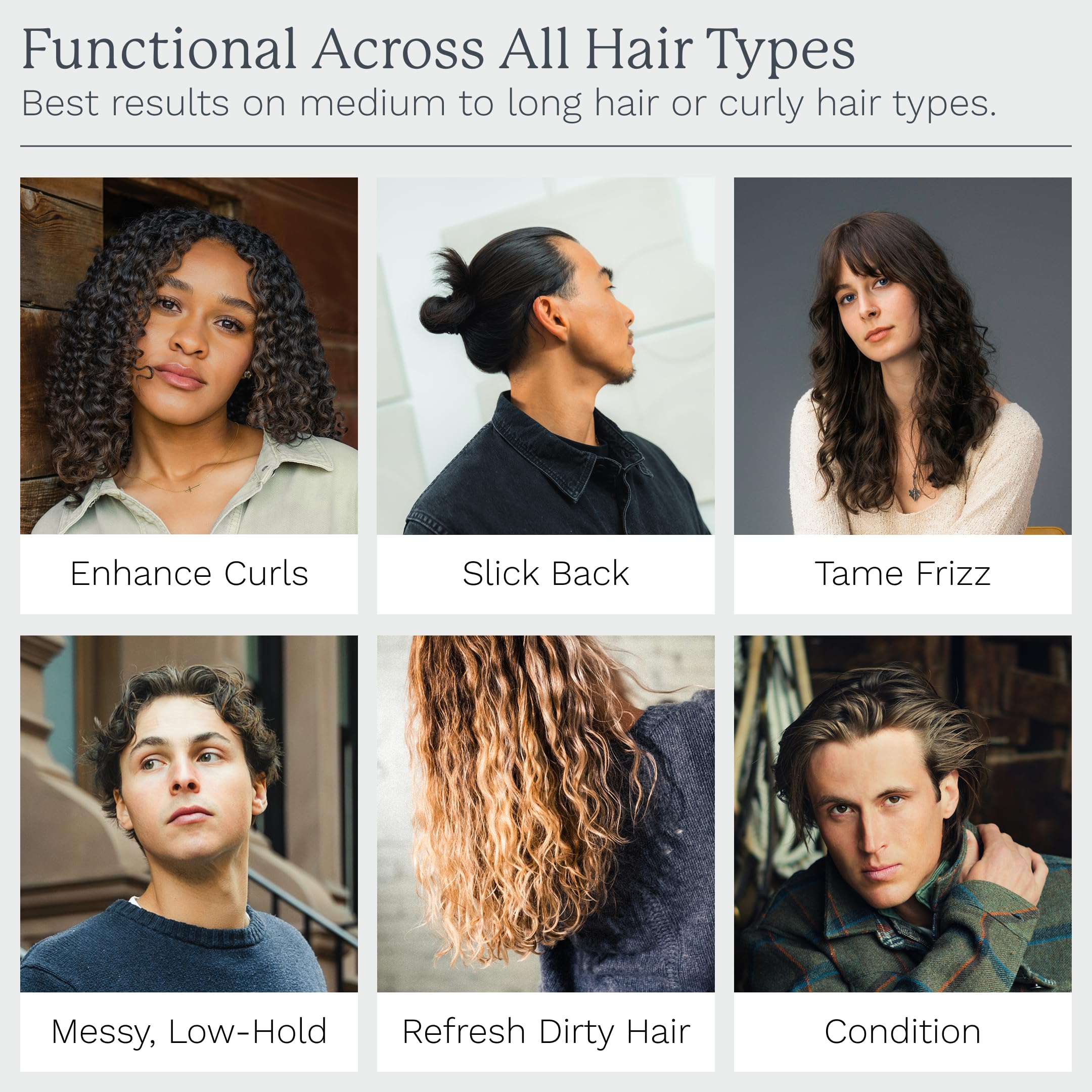 Wet hair with Highland Glacial Cream showing curl definition as it starts to shape.