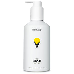 Highland The Wash bottle pour shows easy daily application for hydrated hair.