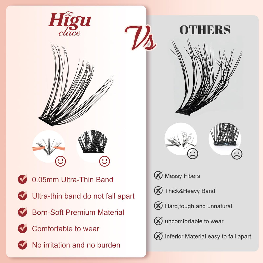 Higu clace easy at home application for DIY lash routines.