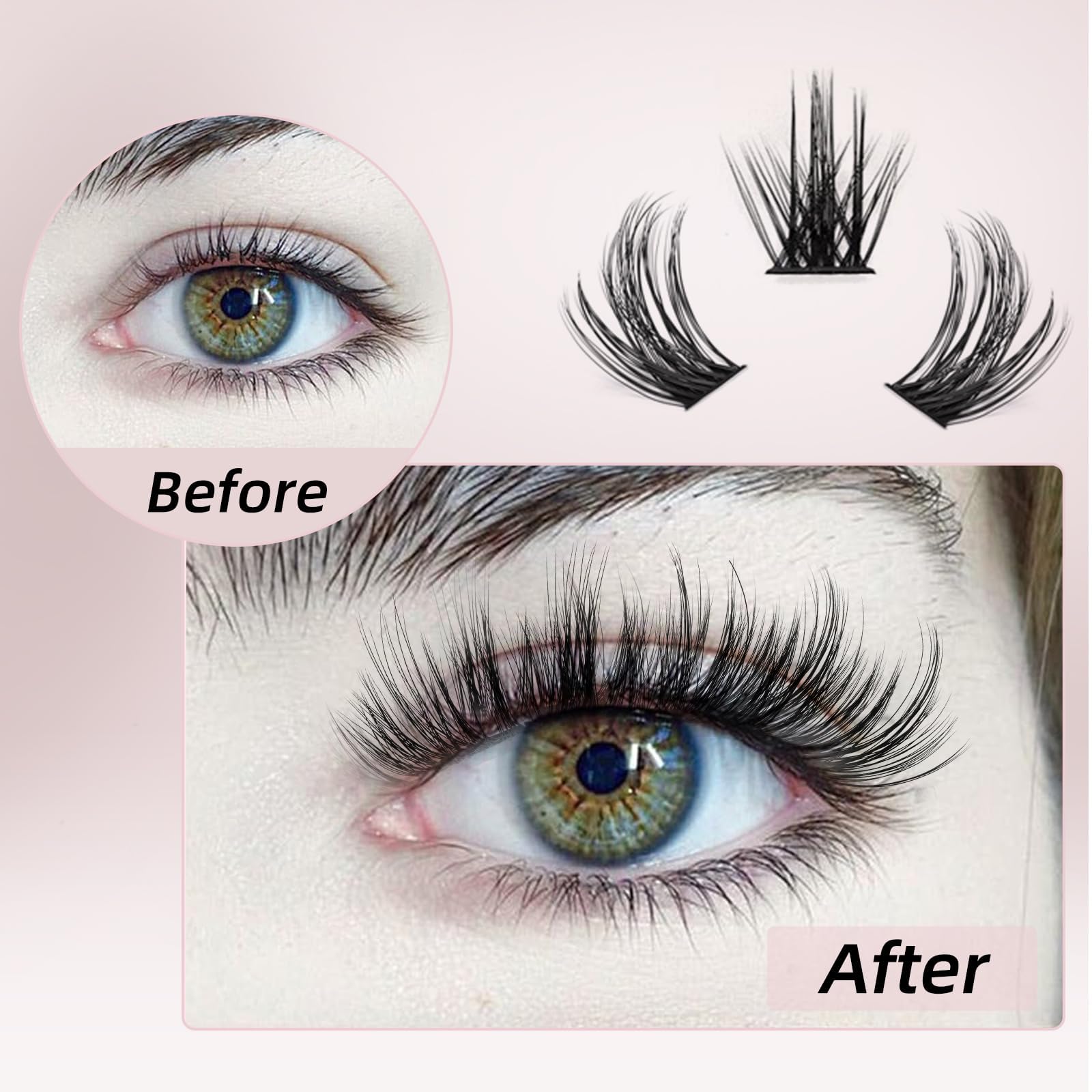 Higu clace lash applicator tweezers for precise cluster placement.