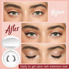 Higu clace box with mirror shows portable makeup on-the-go touch-ups