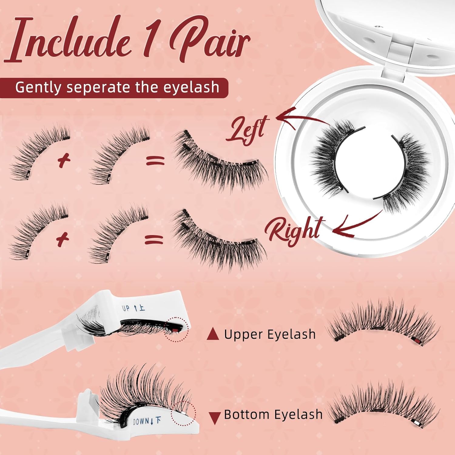 Easy removal of Higu clace magnetic eyelashes