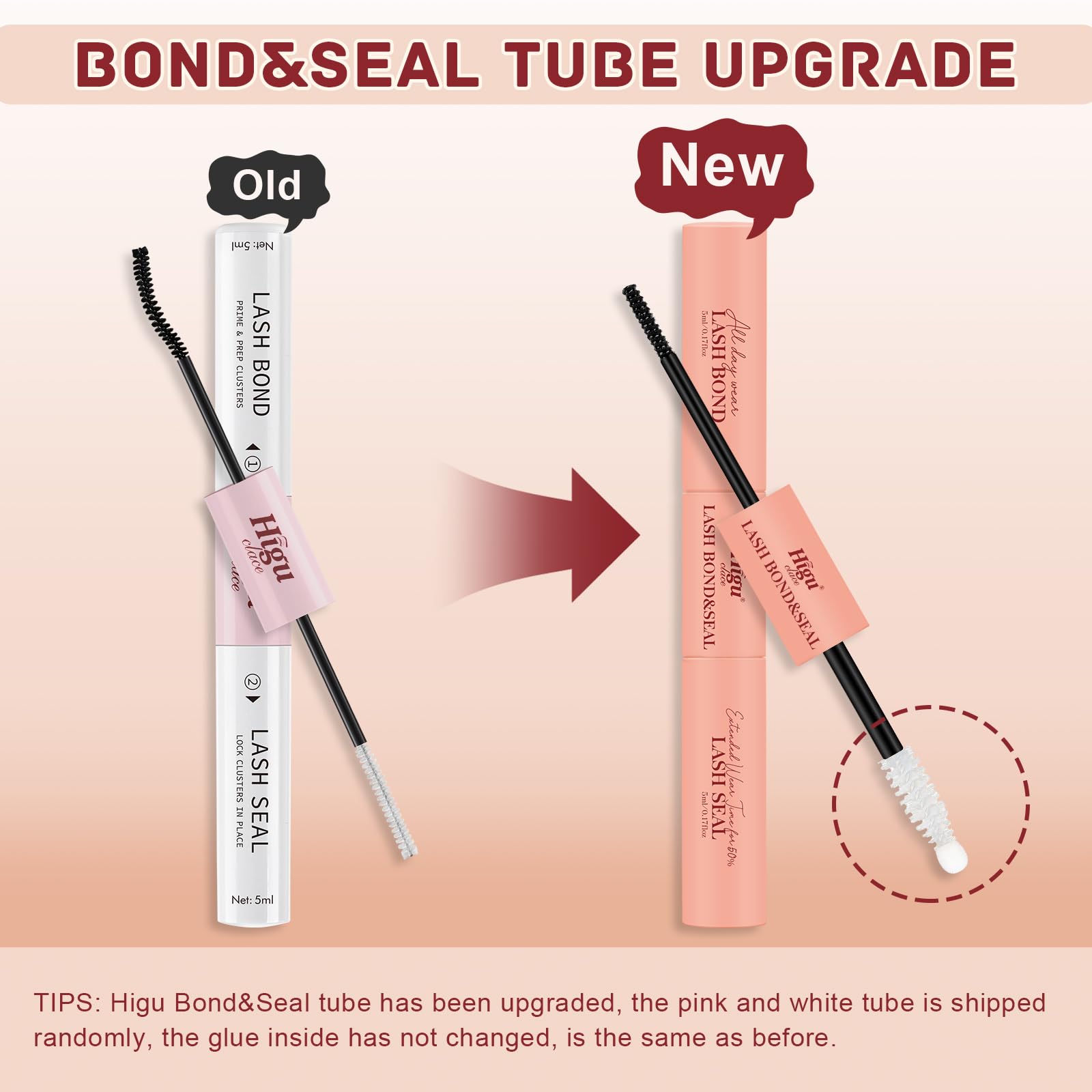 Higu clace removal with makeup remover cleans up easily after wear.