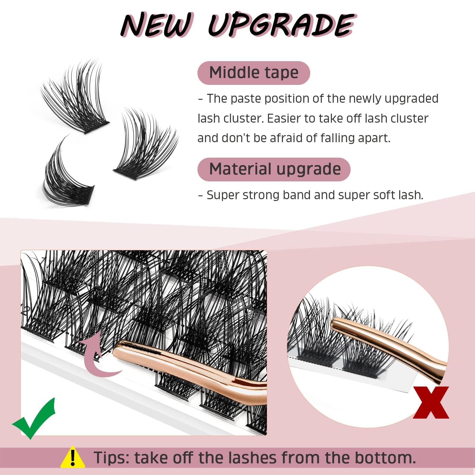 Higu clace vegan fiber lashes offer comfortable wear and soft texture.