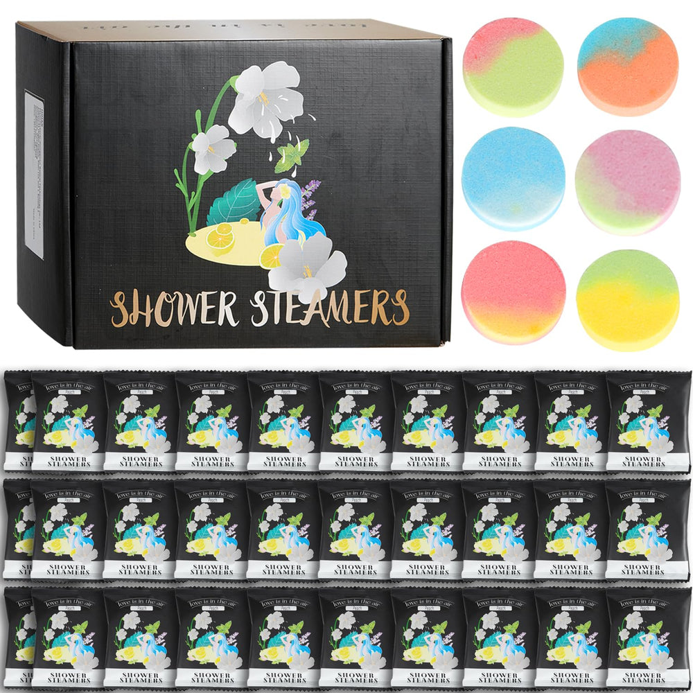 HiHas freesia shower steamer 8pcs delivers bright notes to brighten mood in showers