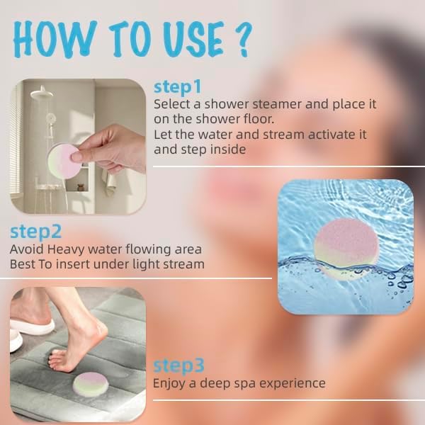 HiHas lemon shower steamer 8pcs provides refreshing brightness and a cleansing aroma
