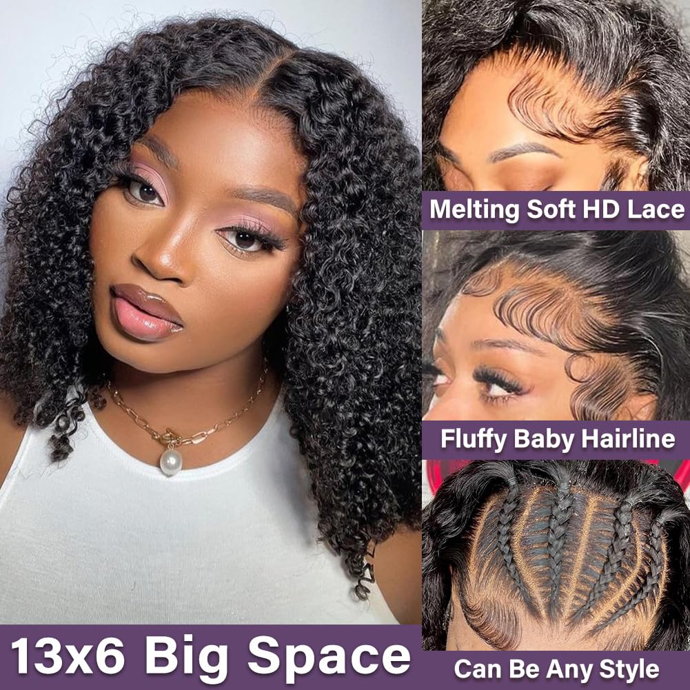 Hihmarm Curly Bob Wig deep wave look for voluminous everyday style