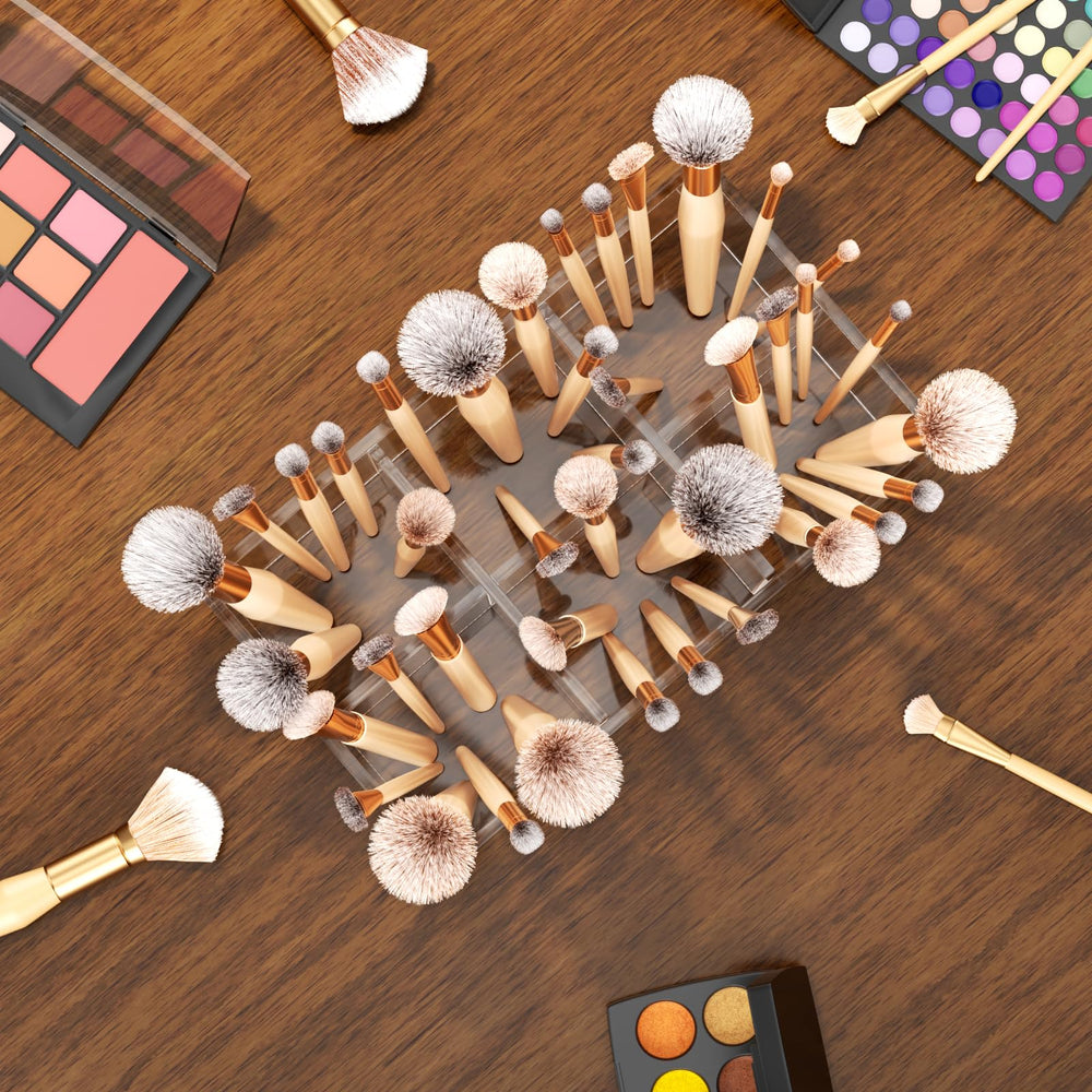 HIIMIEI compact vanity organizer fits on countertops with a small footprint.