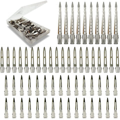 HiJeaton 60-piece metal styling clips in case for organized storage and quick styling.