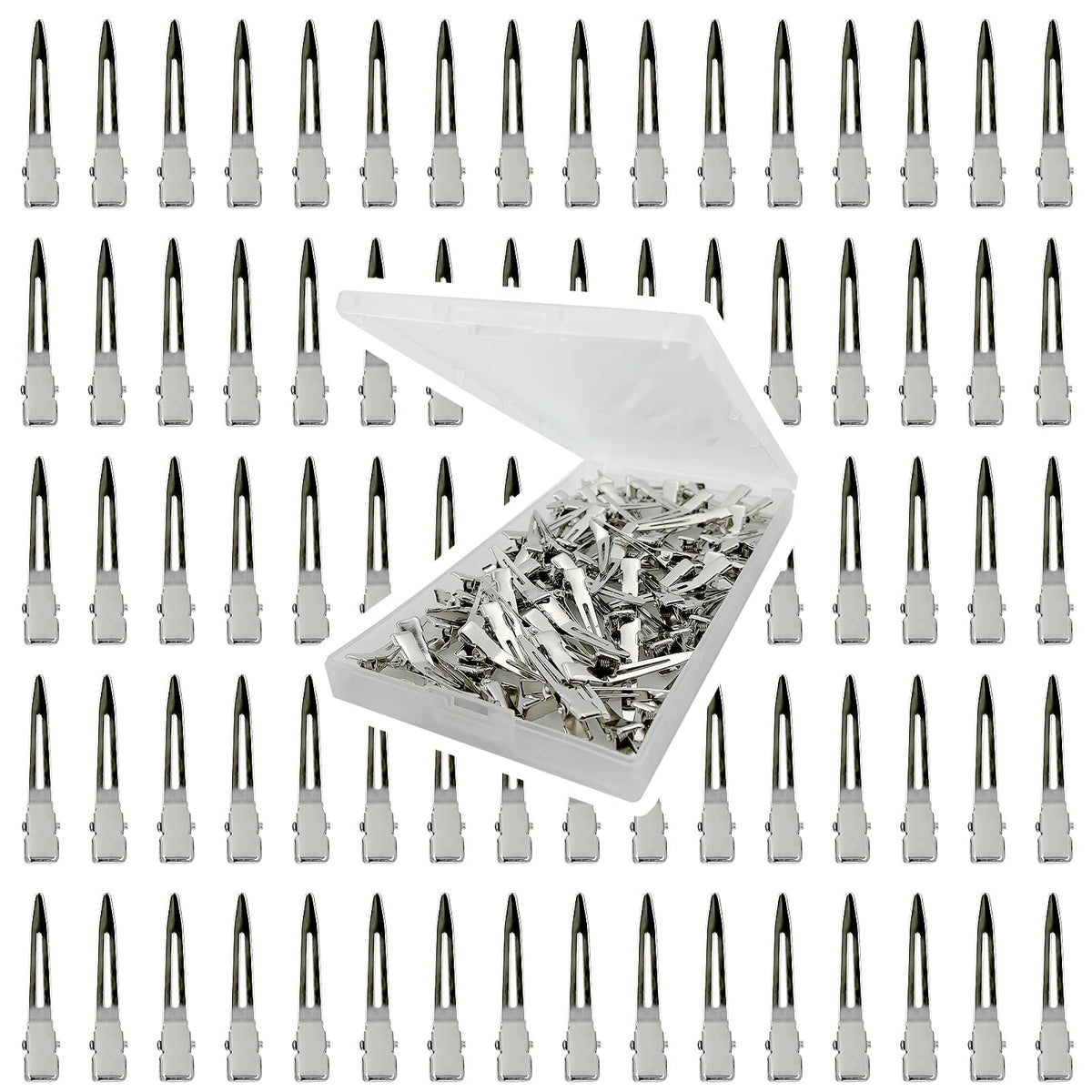 HiJeaton 3.5-inch duck-billed clip for secure sectioning without snagging