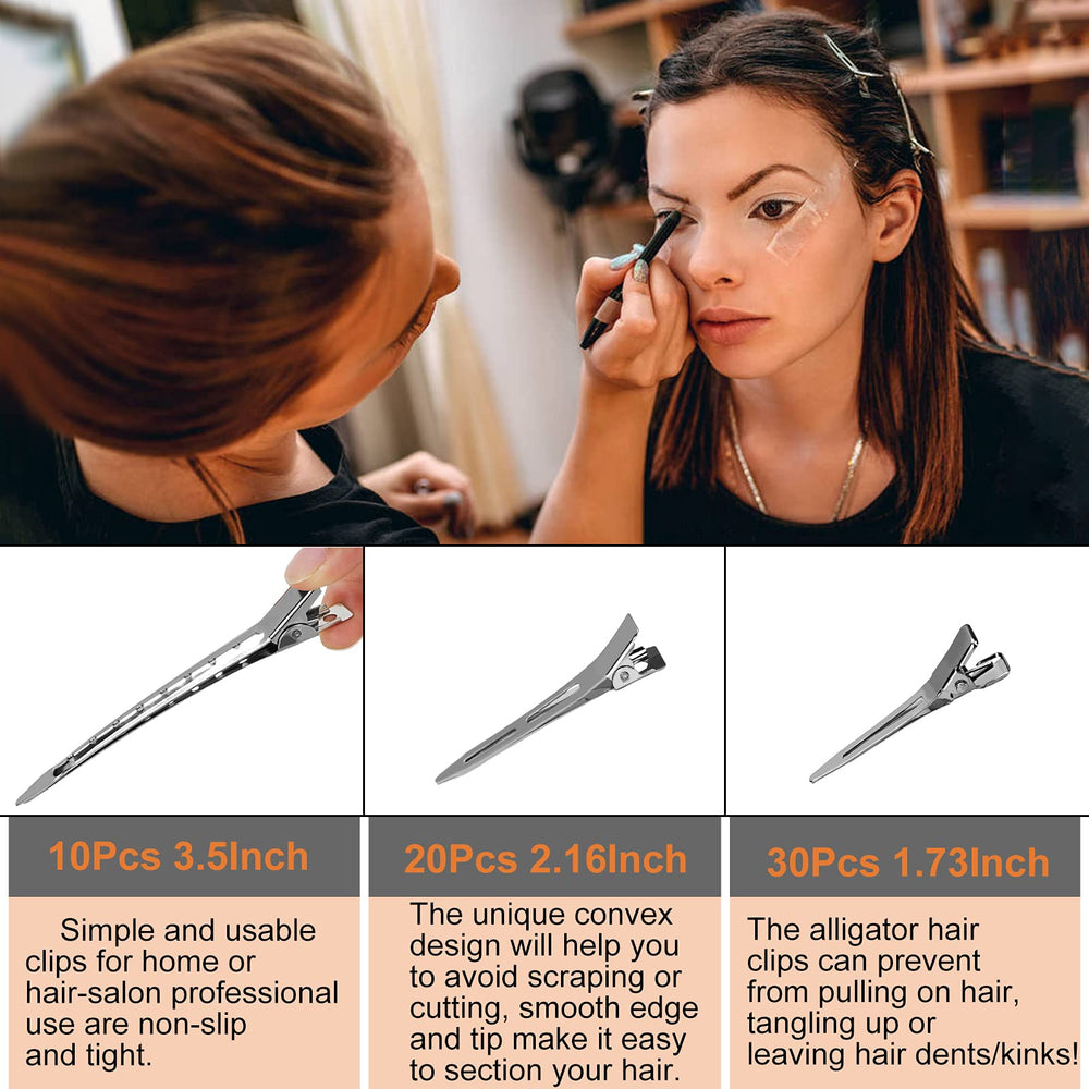 HiJeaton nickel-plated clips with smooth edges to minimize snagging.