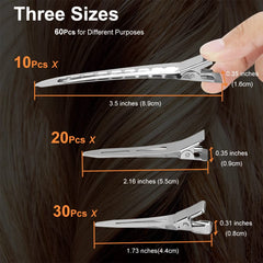 HiJeaton silver alligator clip resists rust for salon use.